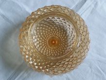 Applique ou plafonnier en verre moulé