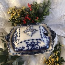 Confiturier en faïence anglaise 