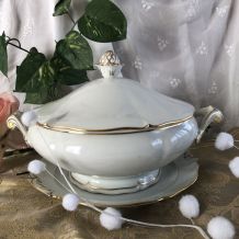 Soupière en porcelaine de Limoges