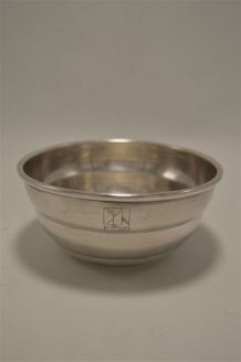 Bol en métal argenté