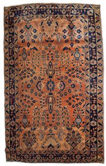 Tapis ancien Persan Sarouk fait main, 1B792
