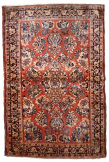 Tapis ancien Persan Sarouk fait main, 1B826
