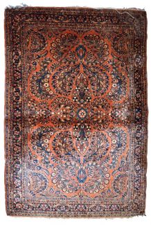 Tapis ancien Persan Sarouk fait main, 1B827