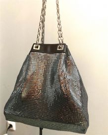 Grand sac métal Paco Rabanne argenté