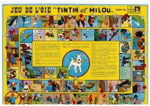 Plateau de jeu de l'oie Tintin