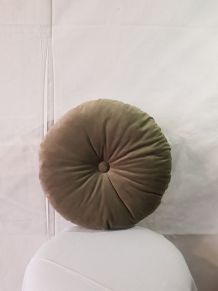 Coussin rond velours