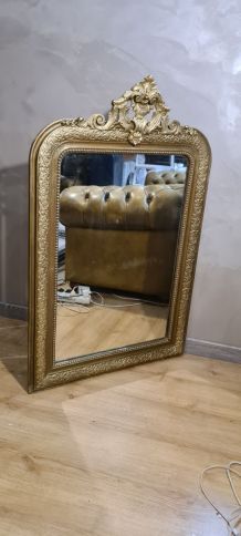  tres grand Miroir avec fronton  ancien de style louis phili