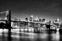 Impression moderne New York Brooklyn Bridge 21x30 cm 