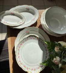 Lot de 6 plats vintage
