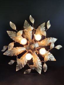 applique murale feuilles 4 feux