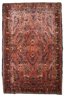 Tapis ancien Persan Sarouk fait main, 1B843