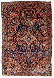 Tapis ancien Persan Sarouk fait main, 1B844
