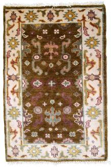 Tapis vintage Indien Mahal fait main, 1B860