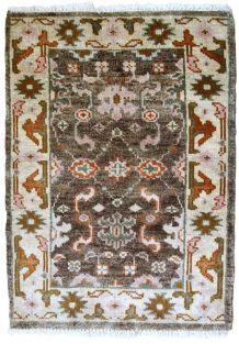 Tapis vintage Indien Mahal fait main, 1B865