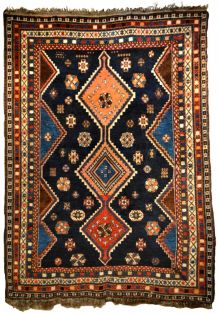 Tapis ancien Persan Loristan fait main, 1P03