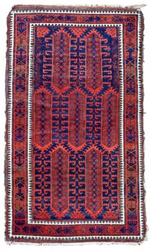 Tapis ancien Afghan Baluch fait main, 1P29