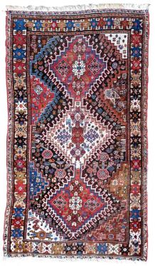 Tapis ancien Persan Gashkai fait main, 1P34