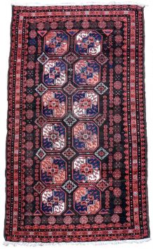 Tapis ancien Afghan Baluch fait main, 1P35