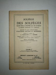 Solfège des solfeges - Henry Lemoine &amp; G.Carulli vintage1910