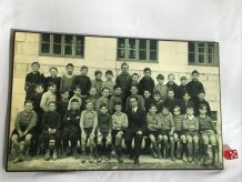 Photo d’école années 30/40 sur bois