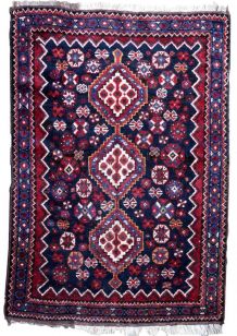 Tapis vintage Persan Shiraz fait main, 1P51