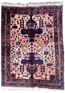 Tapis ancien Persian Afshar fait main, 1P67