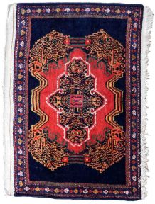 Tapis vintage Persan Senneh fait main, 1P78
