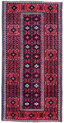 Tapis ancien Afghan Baluch fait main, 1P81