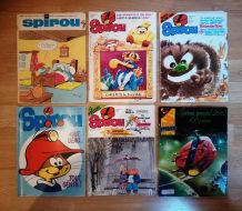 Lot de 6 numéros anciens du magazine Spirou