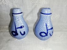 Sel &amp;amp; Poivre céramique bleue