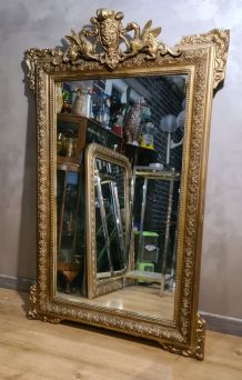  superbe Miroir Napoléon III Antique avant 1890  traces d us