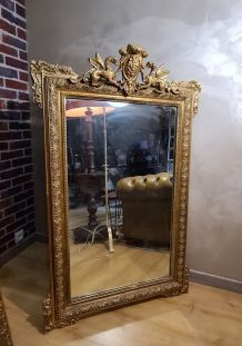  superbe Miroir Napoléon III Antique avant 1890  traces d us