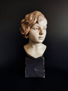 buste jeune fille art déco