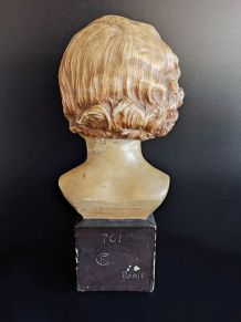 buste jeune fille art déco