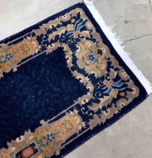 Tapis ancien Chinois Art Deco fait main, 1B902