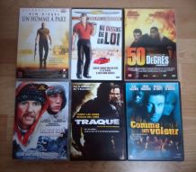 Lot de 6 films d'action américains thème "Poursuite"