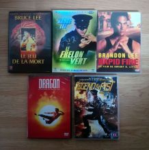 Lot de 5 DVD arts martiaux "Bruce Lee"