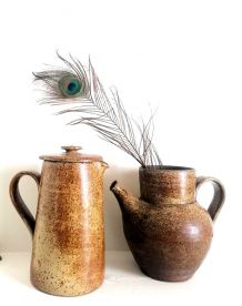 Duo de pots en grès pyrité, 1960