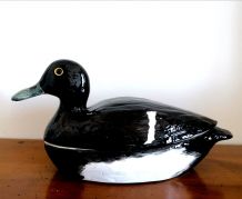 Terrine en porcelaine en forme de canard 