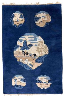 Tapis ancien Chinois Peking fait main, 1B912