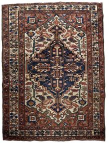 Tapis ancien Persan Malayer fait main, 1B917