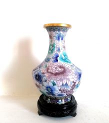 Vase émaux cloisonnés , Chine vers 1900 