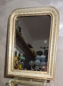 petit miroir louis philippe  1900   bois d origine 60x45   v