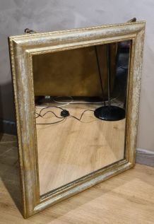  miroir 1900 a 20 bois d origine 70x58 verre mercure , merci