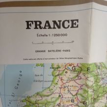 carte de France vintage 70'
