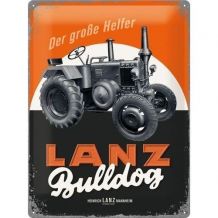 Plaque publicitaire tracteurs Lanz