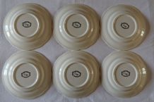 lot 6  assiettes à dessert Gien"un mariage à  la campagne"