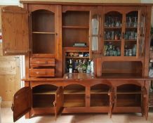 Meuble living en bois massif 