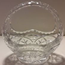 Centre de table panier en cristal