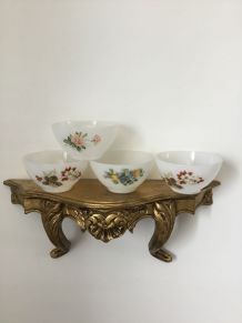Lot de 4 bols ARCOPAL vintage 